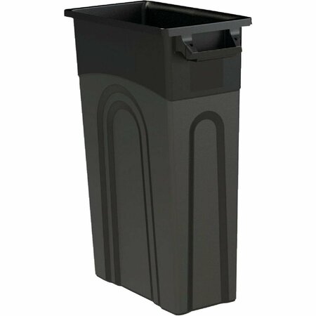 UNITED SOLUTIONS 23 Gal. Black Trash Can TI0032